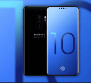 Shows the new Samsung Galaxy S10