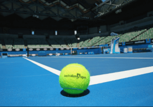 a tennis ball at the Melbourne Tennis Festival
