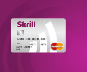 picture of skrill bank card