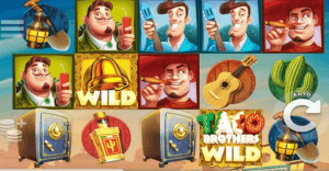 The picture shows the slot theme for Taco Brothers 