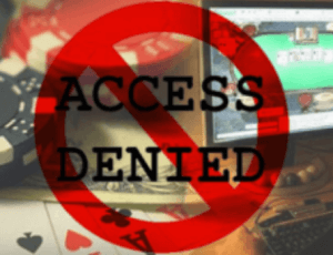 online casino account blocked